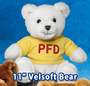 11" Velsoft Bears. These bears are very soft.